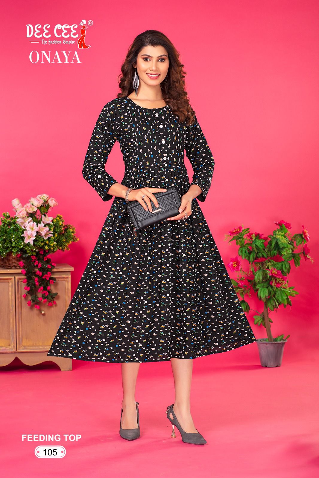 Onaya By Dee Cee Feeding Anarkali Kurtis Wholesale Clothing Suppliers In India
